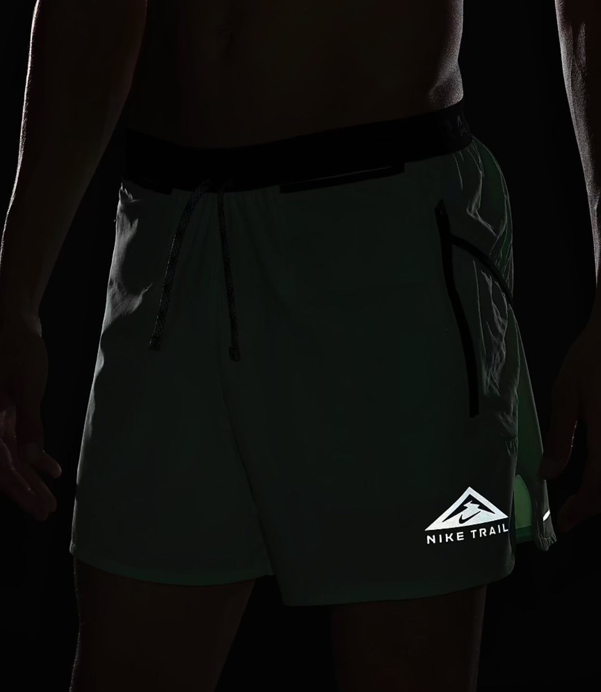 Short Running Nike Trail Green Pale