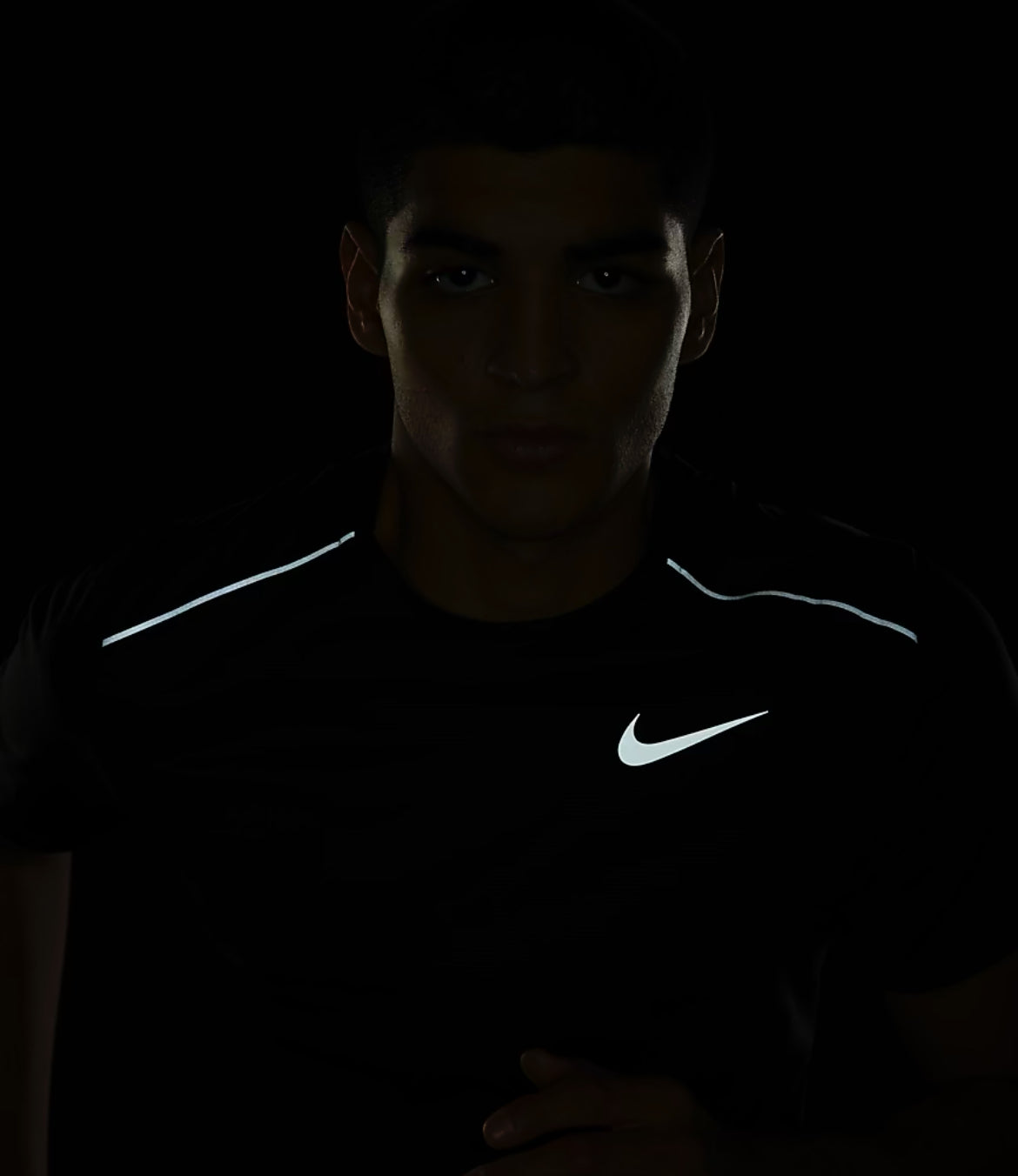 T-Shirt Running Nike Black