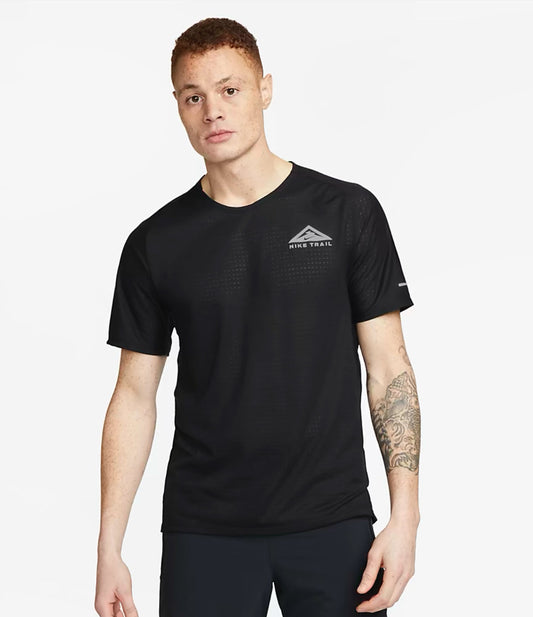 T-Shirt Running Nike Trail Black