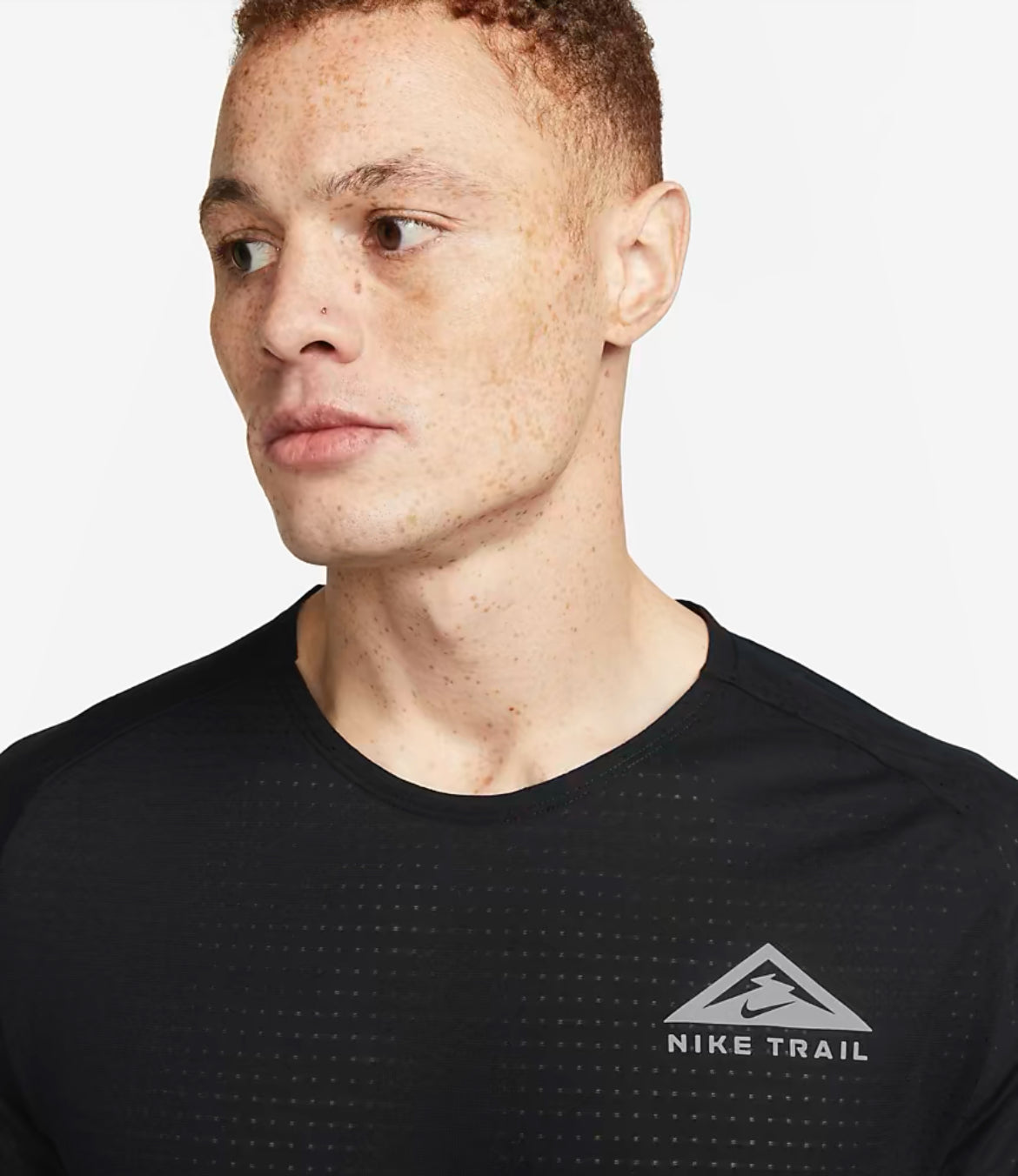T-Shirt Running Nike Trail Black
