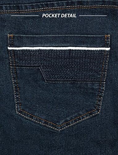 Men's Slim Hyper Stretch Classic Straight Leg Enduring Denim Jeans