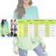 Women Long Sleeve Top Round Neck Basic Fashion Printed Tshirt Shirt Thumbhole Tunic Dressy Tops for Women Short