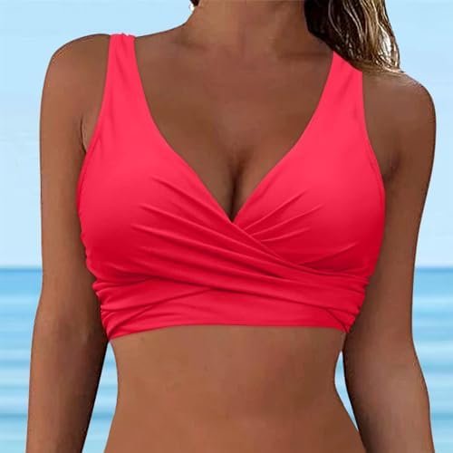 Exclusive Women's Full Coverage Bikini Gathering Swimsuit Top Sports Bra Swimsuit Top Gothic Shirts for