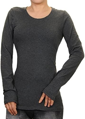 Cotton Crew Neck Long Sleeve T-Shirt