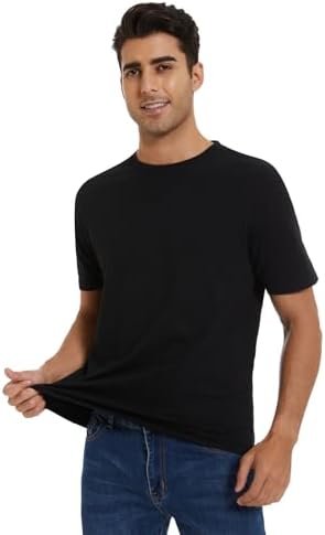 Men's Crew T-Shirts, Ultra Cotton T-Shirt for Men Men's Short-Sleeve T-Shirt, Classic Tee, Universal T-Shirt