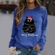 Womens Daily Home Outdoor Workout Long Sleeve O Neck T Shirt Top Printed Sweatshirt Blouse Leopard Color