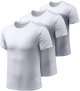 Men's Workout Running Shirts, Sun Protection Quick Dry Athletic Shirts, Short Sleeve Gym T-Shirts