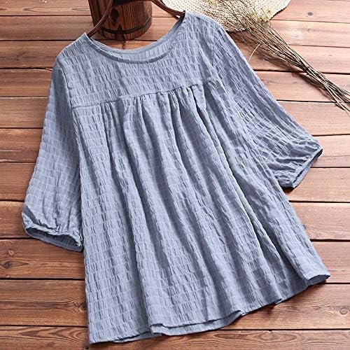 Blouse Women Sleeve Tops Swing Shirt Half Tunic Loose Solid Women's Blouse Junior Long Sleeve Blouse