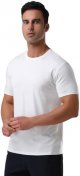 Mens Bamboo Viscose T Shirt Ultra Soft Plain Tshirts for Men Cooling Crew Neck Casual Basic Tee Shirt Undershirt