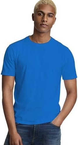 Mens Tshirt Plain, Relaxed Fitted Basic T Shirts